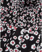 Robe Courte manches longues noir/rose