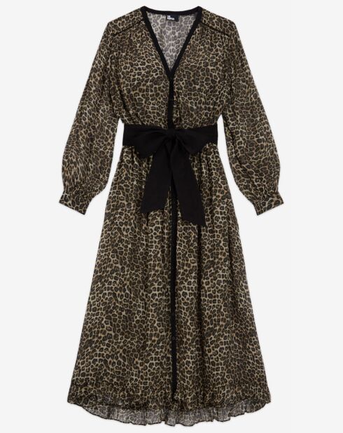 Robe Longue Petit Leo Viscose Ggt léopard