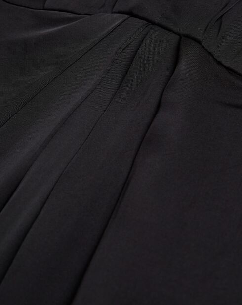 Robe Longue manches longues Decolleté noire