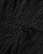 Robe Longue Jacquard Pearls noire