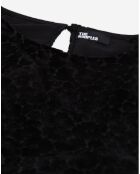 Robe Courte Burn Out Blossom noire