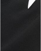 Robe Courte Décolleté devant dos Dentelle manches noire