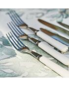 12 tenedores blancos Lucie - 21,5 x 2,5 x 2 cm
