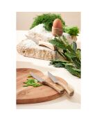 Planche coeur DALBERT naturel  - 28x28 cm