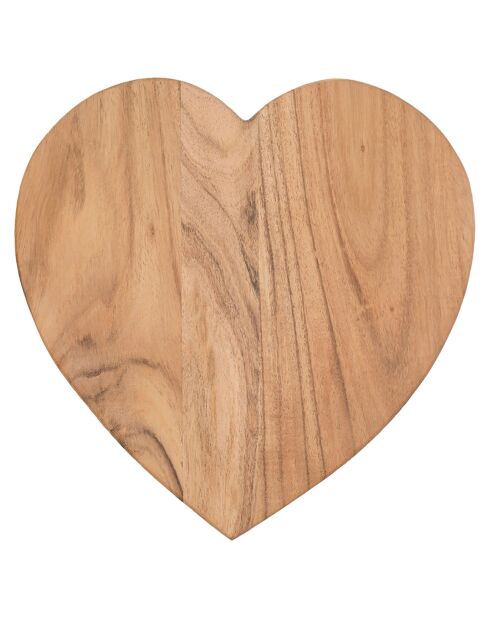 Planche coeur DALBERT naturel  - 28x28 cm