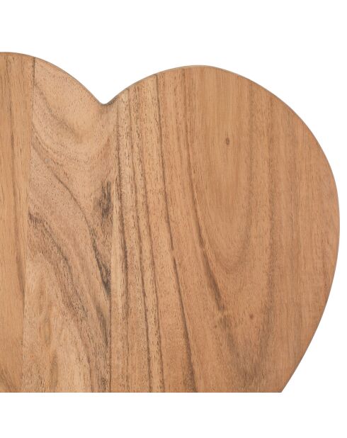 Planche coeur DALBERT naturel  - 28x28 cm