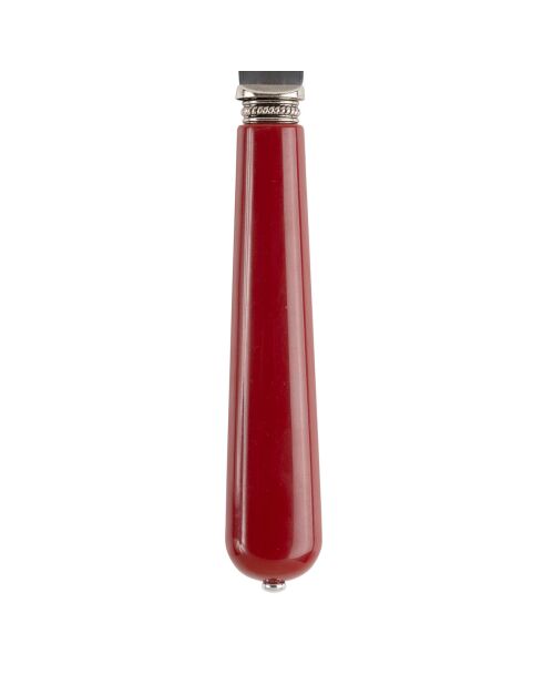 12 cuchillos rojos Lucie - 24x1,5x2 cm