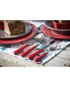 12 cuchillos rojos Lucie - 24x1,5x2 cm