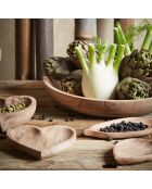 3 Coupelles coeur Dalbert naturel