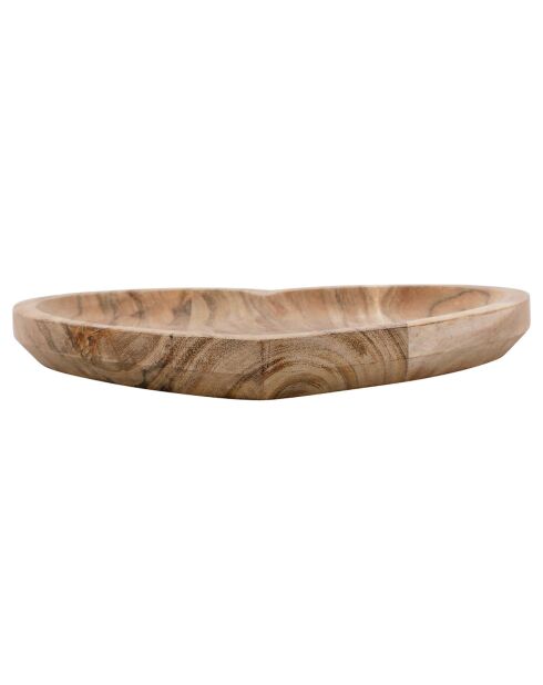 Coupelle coeur Dalbert naturel - 15x15 cm