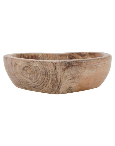 Coupelle coeur Dalbert naturel - 15x15 cm
