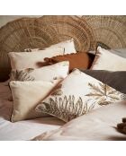 Housse de coussin Velvetin blanc cassé  - 45x45 cm