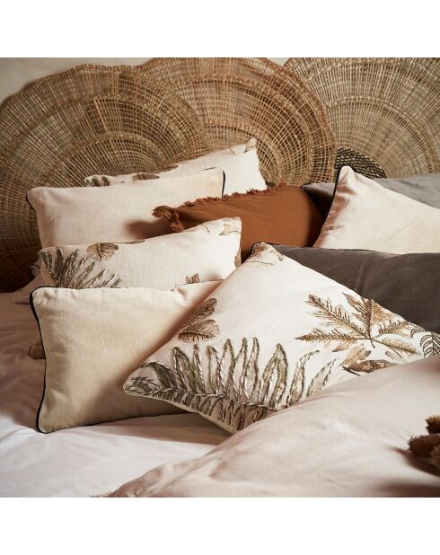 Fodera per cuscino Velvetin bianco sporco - 45x45 cm