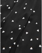 Robe Courte petits coeurs noire
