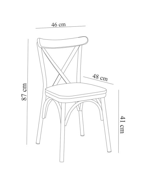 Table extensible + 4 Chaises Oliver chêne/blanc
