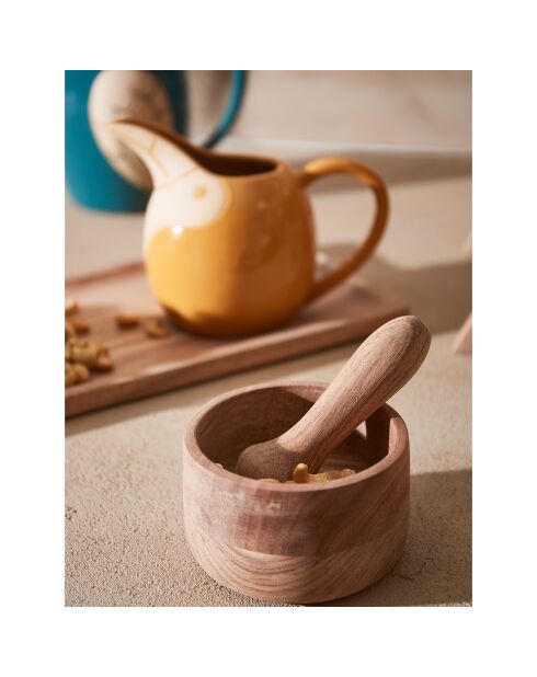 Mortier et pillon Dalbert naturel  - D.11x7 cm