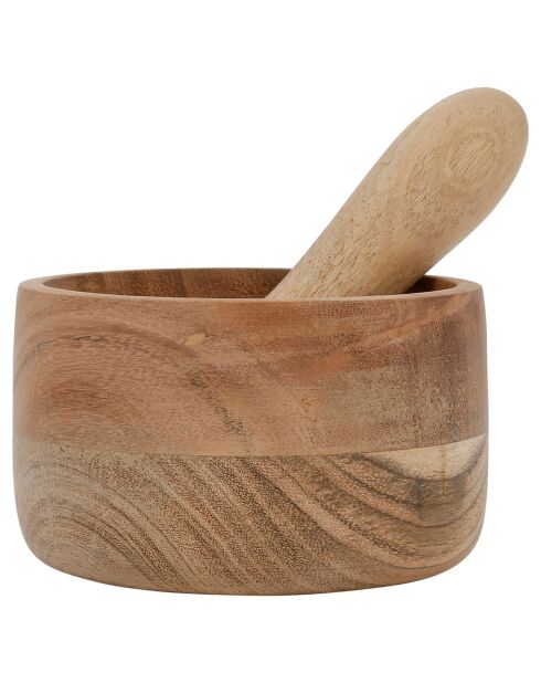 Mortier et pillon Dalbert naturel  - D.11x7 cm