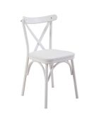 Table extensible + 4 Chaises Oliver chêne/blanc