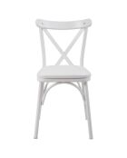 Table extensible + 4 Chaises Oliver chêne/blanc