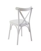 Table extensible + 4 Chaises Oliver chêne/blanc