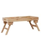 Plateau sur pieds pliant naturel  - 55x30 cm