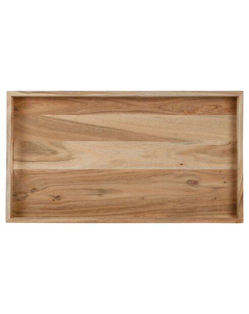 Plateau sur pieds pliant naturel  - 55x30 cm