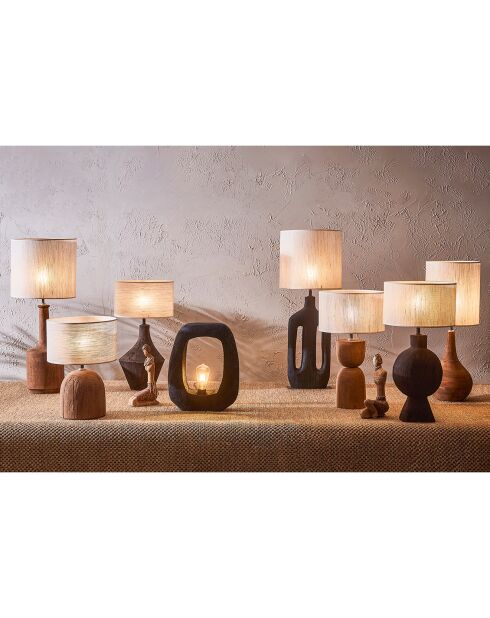 Base per lampada Littel marrone scuro - D.22x43 cm