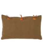 Housse de coussin Haos kaki  - 50x30 cm