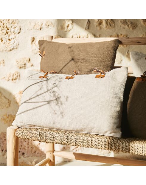 Housse de coussin Haos taupe  - 45x45 cm