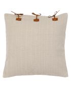 Housse de coussin Haos taupe  - 45x45 cm