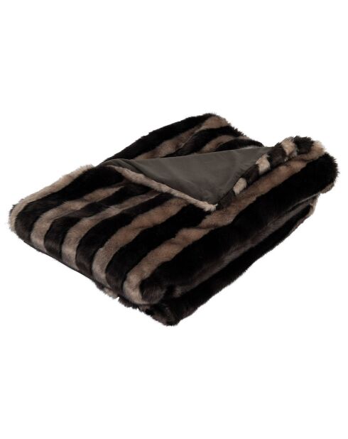 Refugedecke schwarz/braun - 170x130 cm
