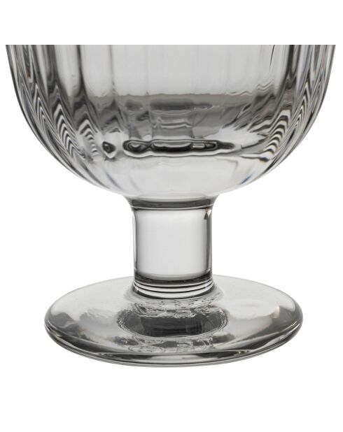 12 Verres à pieds Ouessant transparents - D.8x12 cm