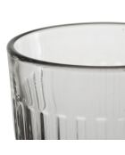 12 Verres à pieds Ouessant transparents  - D.8x12 cm