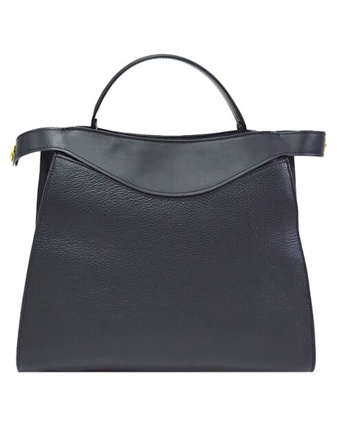 Borsa a mano in pelle nera Heritage - 33x29x13 cm