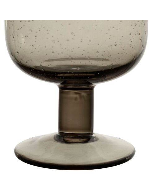 6 Verres à pieds Pernille fumé  - D.8x13.5 cm