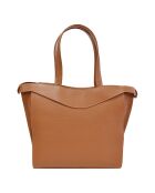 Sac porté épaule en Cuir Héritage cognac - 32x28x14 cm
