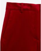 Short de Costume taille basse rouge