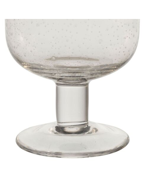 6 Verres à pieds Pernille transparent  - D.8x13.5 cm