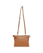 Sac bandoulière en Cuir Héritage camel - 24x18x11 cm