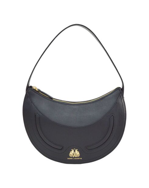 Borsa a tracolla in pelle nera Excellence - 25x16x9,5 cm
