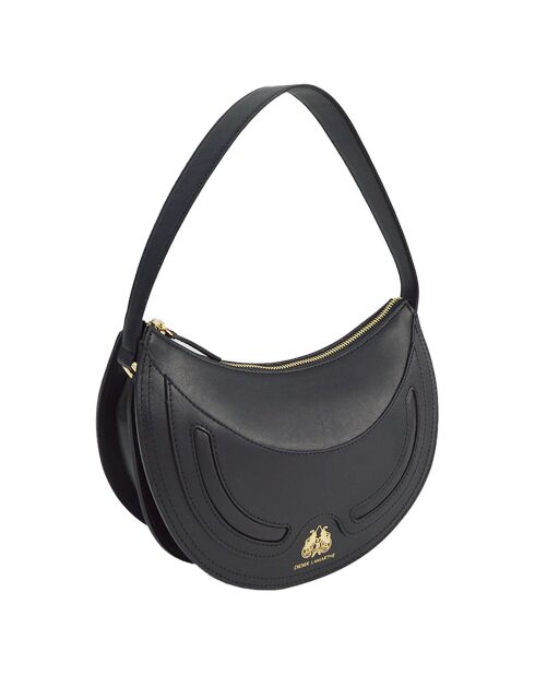 Borsa a tracolla in pelle nera Excellence - 25x16x9,5 cm