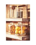 Bocal avec couvercle Gaston naturel  - D.18x20 cm