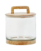 Bocal avec couvercle Gaston naturel  - D.18x20 cm