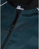 Sweat zippé Detail Rib vert/marine