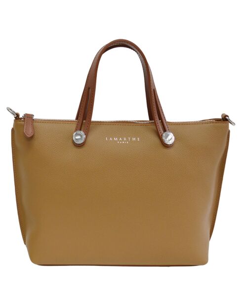 Sac à main en Cuir Fidèle camel - 36x24x10.5 cm