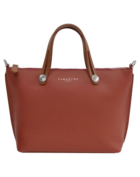 Sac à main en Cuir Fidèle rouge - 36x24x10.5 cm