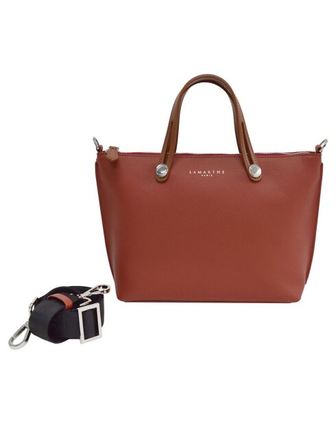 Sac à main en Cuir Fidèle rouge - 36x24x10.5 cm