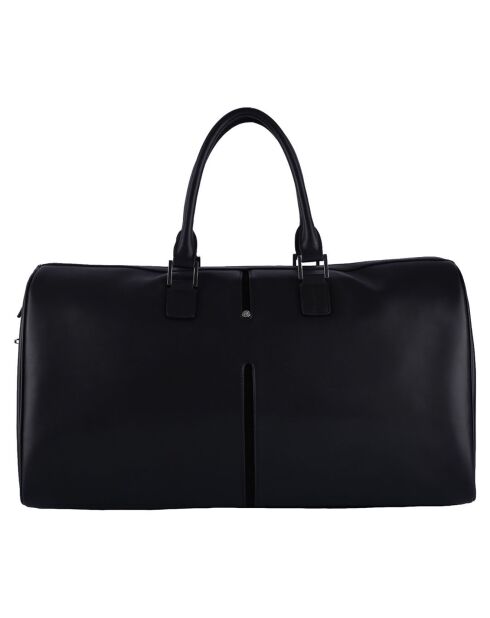 Sac de voyage en Cuir 48h Concorde noir - 50x29x24 cm