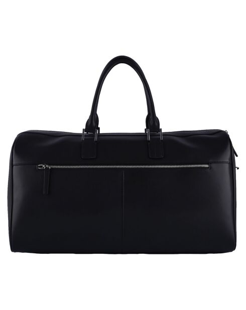 Sac de voyage en Cuir 48h Concorde noir - 50x29x24 cm
