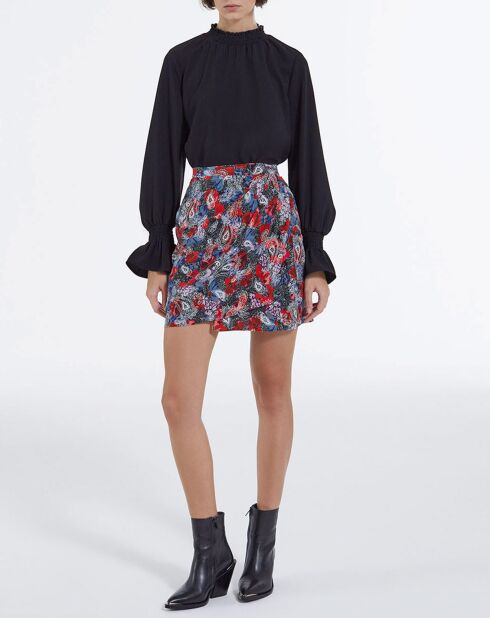 Top met lange mouwen en zwart elastisch manchetdetail